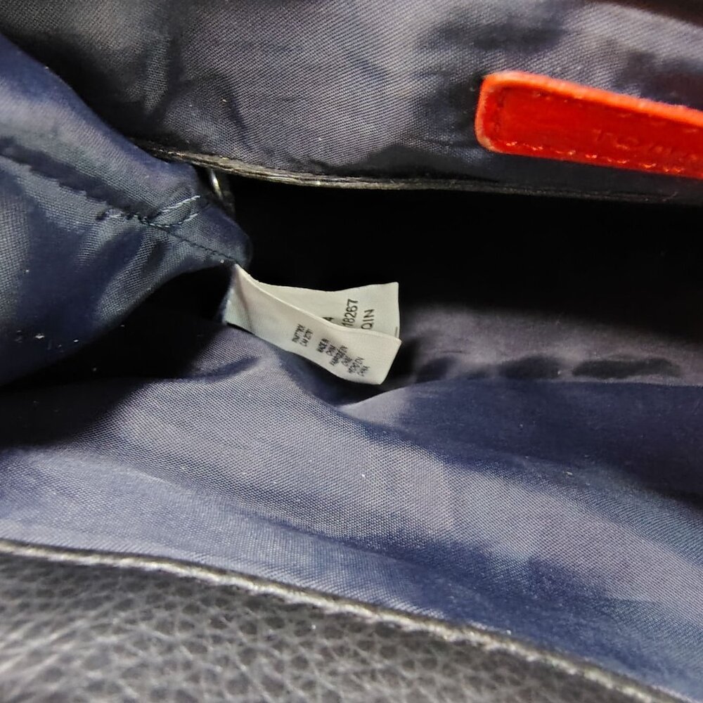 Tommy Hilfiger Y2K Black Logo Tote Bag Canvas Faux Leather American Classics - Picture 7 of 16